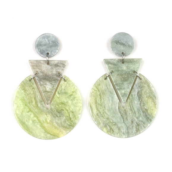 Head Under WATERCOLORS Acrylic Earrings - Picture 2 of 3